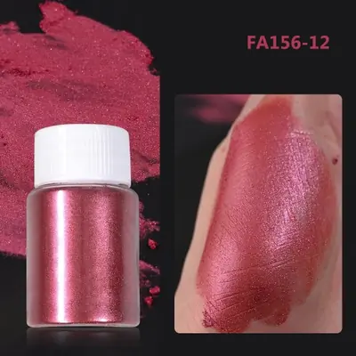 Image de Poudre à Ongles Rose Cerise Effet Miroir - 10g