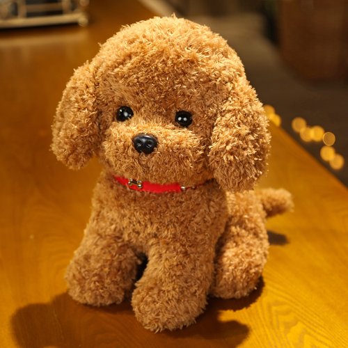 Image de Teddy Chien Réaliste 22 cm - Peluche Caniche Chanceux