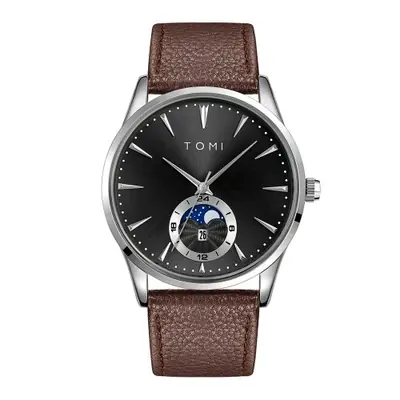 Image de Montre Homme Luxe Cuir - Grand Cadran & Calendrier