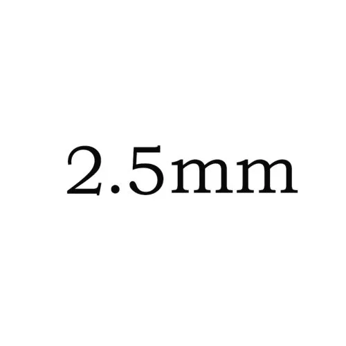 2.5mm 1000pcs
