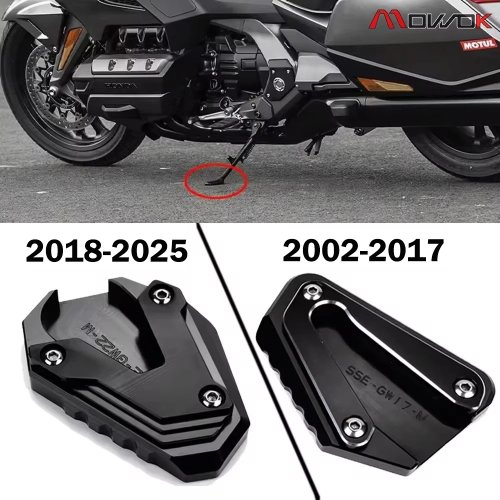 Immagine di Per Honda Goldwing 1800 GL1800 F6B 2002-2023 2024 Accessori Moto Cavalletto Laterale Pad di Supporto Cavalletto Ingranditore Estensione
