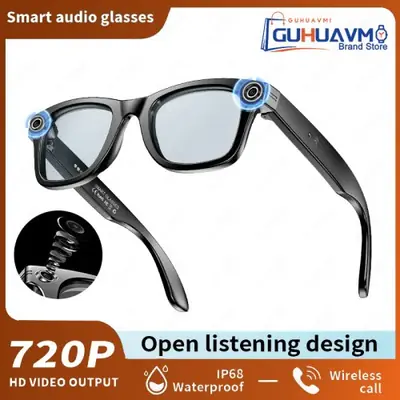 Image de Lunettes Intelligentes avec Caméra et Traduction en Temps Réel
