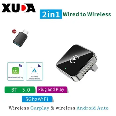 Image de Adaptateur CarPlay & Android Auto Sans Fil 2 en 1