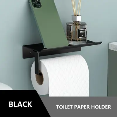 Image de Porte-Papier Toilette Murale en Aluminium