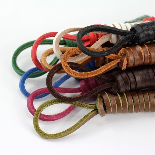 Image of Premium Natural Cowhide Leather Shoelaces for Boots, Loafers, and Boat Shoes – Available in 60cm to 160cm Lengths