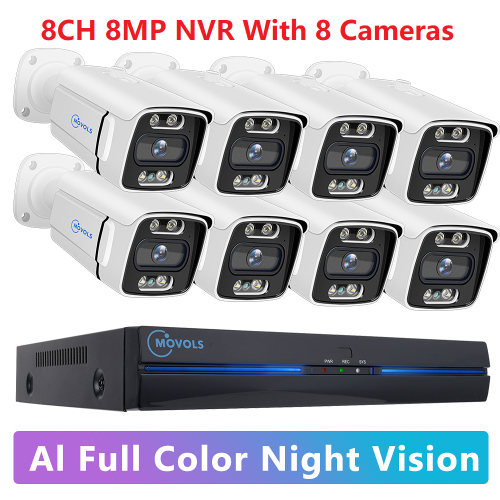 8CH 8MP con 8 cam