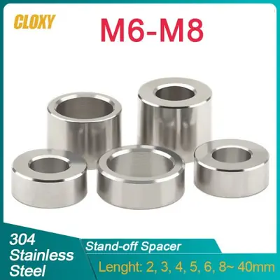 Image de Rondelle d'espacement inox 304 - M6/M8 - Longueur 2 à 40mm