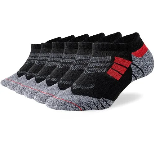 6Pairs czarny czerwony