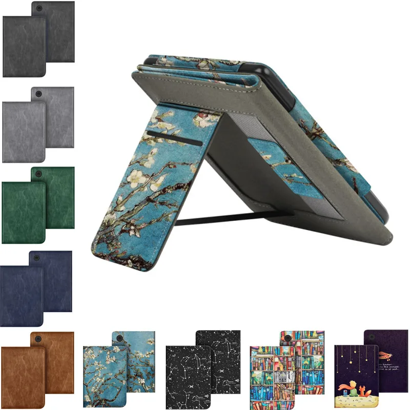 Zdjęcie Elegancka Ochronna Pokrywa z Automatycznym Włączaniem i Wyłączaniem dla Kobo Clara Color BW 2e, Smart Cover z Uchwytem i Stojakiem – Funda 2024 N367