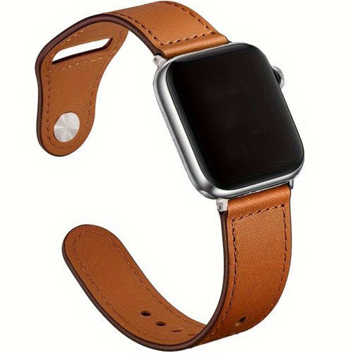 Image de Bracelet Cuir Apple Watch - Élégant & Compatibilité Tous Modèles