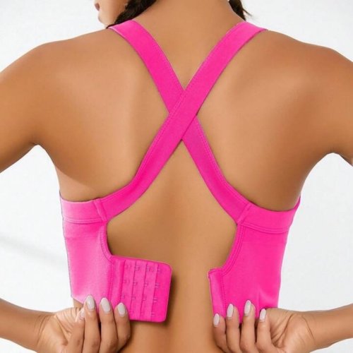 Imagen de Sujetador Deportivo con Espalda Cruzada sin Almohadillas, Ajustable y Versátil para Uso Diario y Actividad Física