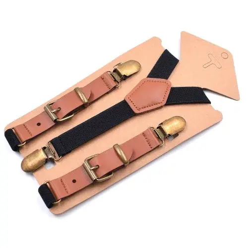 Image de Bretelles Enfant 2 cm - Élastiques Réglables avec 3 Clips