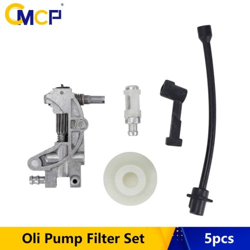 Imagen de Kit Completo de Filtro y Tubo de Bomba de Aceite con Boquilla para Motosierra a Gasolina 45cc, 52cc, 58cc - Compatible con Modelos 4500, 5200, 5800