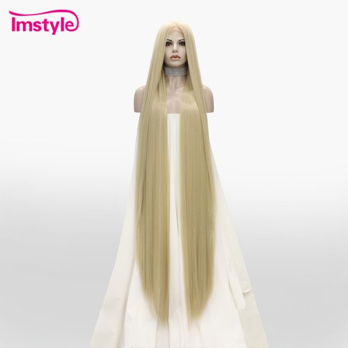 Bild von Superlange Synthetische Lace-Front-Perücke – Hitzebeständig & Glatt