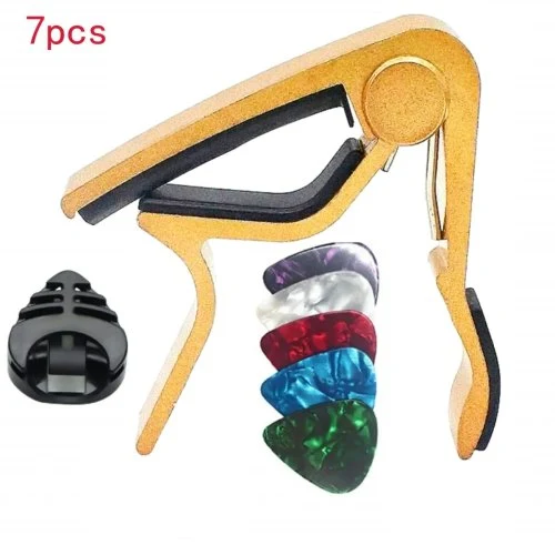 Cejilla de guitarra oro