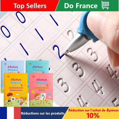 Immagine di Spedizione gratuita SANK Quaderni Penna Magic Copy Book Spedizione gratuita Per bambini Scrittura Adesivo Pratica Quaderno per la calligrafia