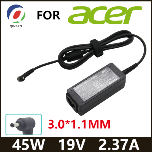 Zdjęcie 19V 2.37A 45W 3.0*1.1MM Ładowarka sieciowa do laptopa Acer Aspire S7 391 V3-371 Switch12 PA-1450-26 A13-045N2A 547H Chromebook 11