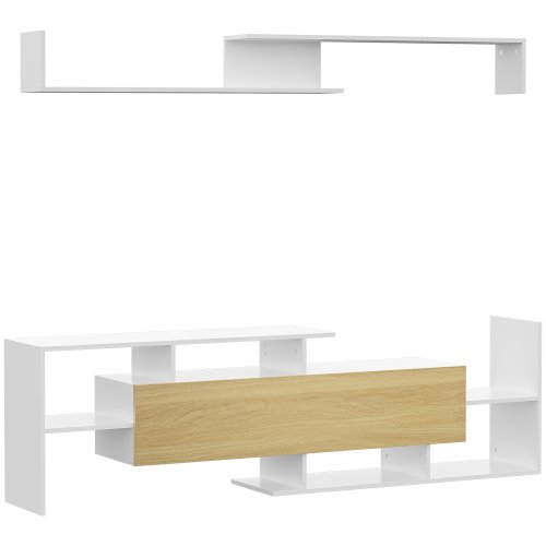 Imagen de Mueble de Salón para TV con Mesa y Estante - Diseño Moderno