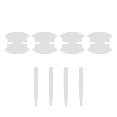 Image de Protection Anti-Rayures pour Poignées de Porte Voiture - 8 Pièces TPU Transparent