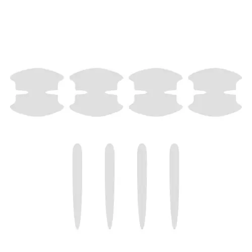 Image de Protection Anti-Rayures pour Poignées de Porte Voiture - 8 Pièces TPU Transparent