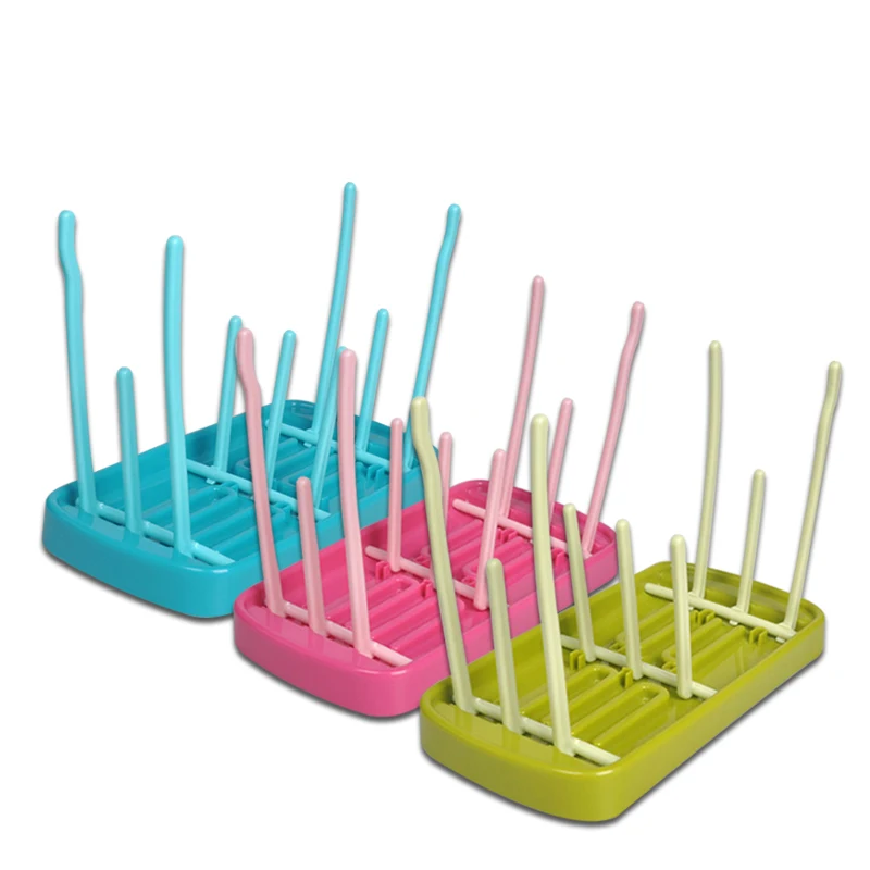 Imagen de Estante para Secar Biberones - Azul y Rosa