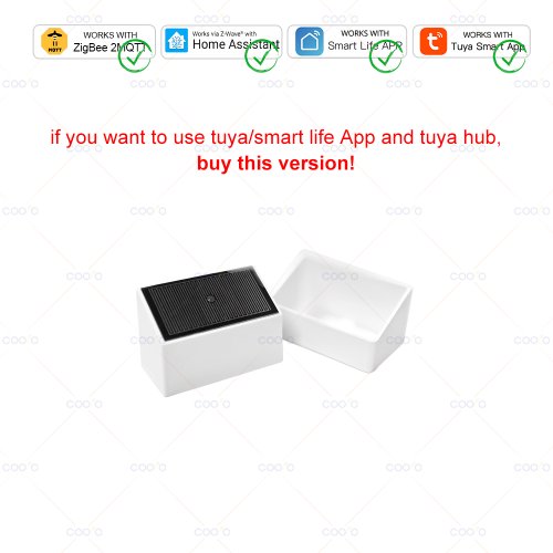 Afbeelding van 2-in-1 Tuya Zigbee regensensor met lichtdetector IPX4 buiten waterdichte regendetector werkt met Smart Life Home Assistant Z2M