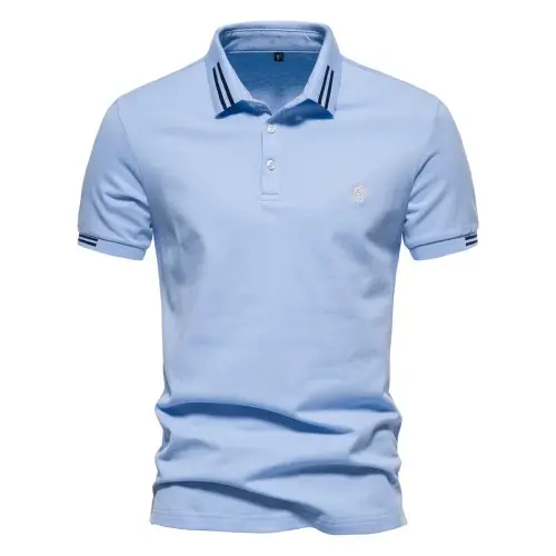 Image de Polo Homme Coton 100% - Style Décontracté Été