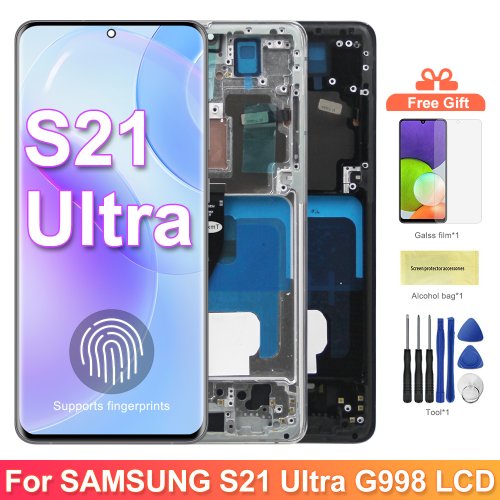 Bild von Original AMOLED-Bildschirm für Samsung Galaxy S21 Ultra – Hochleistungs-Display mit Fingerabdrucksensor