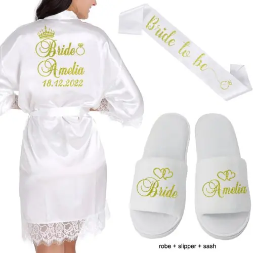 Weiß Kleid Schuh sash