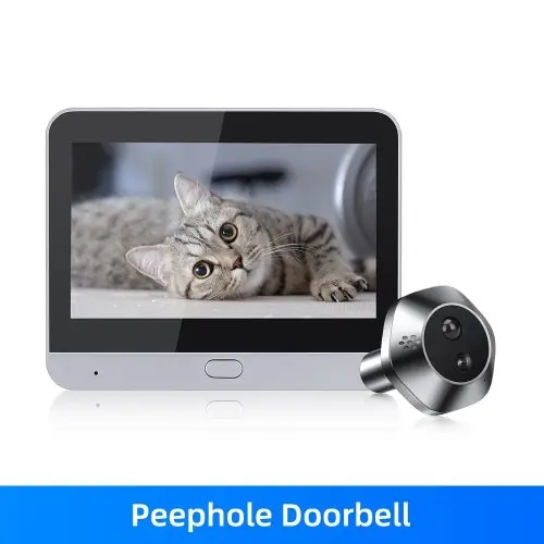 Image de Sonnette Vidéo Smart WiFi avec Vision Nocturne & Détection Humaine
