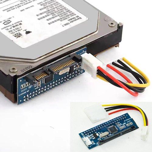 Imagen de Adaptador de Conversión IDE a SATA para Disco Duro de 3.5 Pulgadas y Unidad Óptica DVD/CD – Conecta tu Ordenador de Escritorio con Puerto Paralelo o SATA