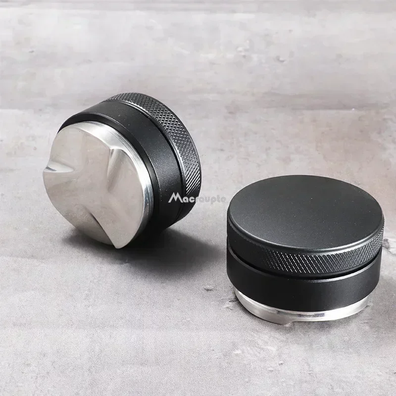 Imagen de Distribuidor de Café Profesional con Nivelador de 3 Pendientes en Ángulo y Compactador Ajustable para Portafiltros de 51, 53 y 58 mm