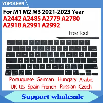 Image de Capuchons de touches pour MacBook Pro M1/M2/M3 - Réparation clavier