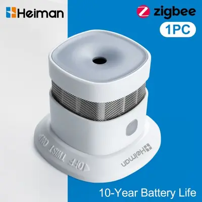 Image de Détecteur de Fumée Zigbee 3.0 - Alarme Incendie Intelligente