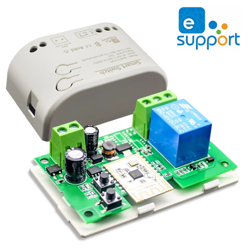 Image of 1-Channel RF Smart Relay Switch with WiFi & Ewelink App Control – 12V/24V/220V AC/DC, 10A Relay, Self-Locking & Inching Function for Garage Door Opener and Remote Automation