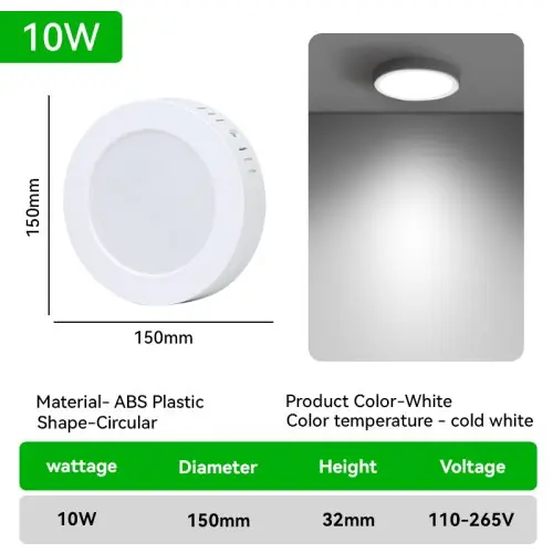 Image de Plafonnier LED Ultra Mince - Lumière Douce pour Salon & Chambre