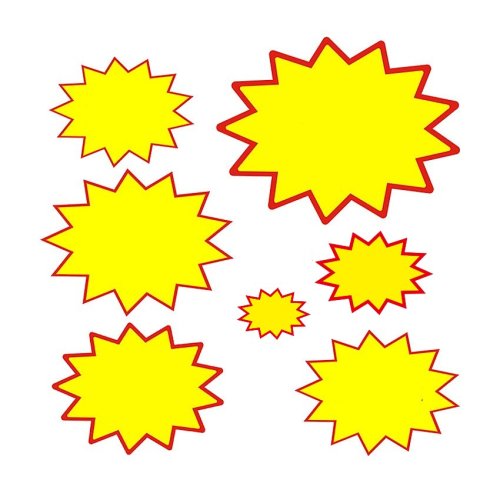 Imagen de Póster Pop de Explosión de Piezas para Promoción en Tiendas: Tablero de Exhibición con Tarjetas de Papel, Etiquetas de Precio y Señalización Publicitaria