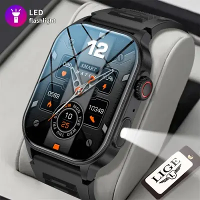 Image de Montre Intelligente avec Lampe de Poche et Suivi Santé