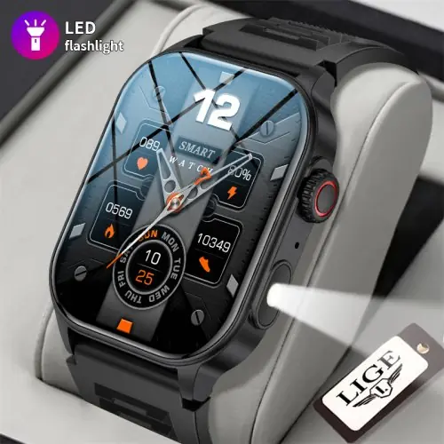 Image de Montre Intelligente avec Lampe de Poche et Suivi Santé