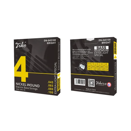 Immagine di ZIKO Electric Bass Strings 4/5/6 String Bass acciaio al carbonio lega esagonale principiante Professional Practice Strings accessorio per basso