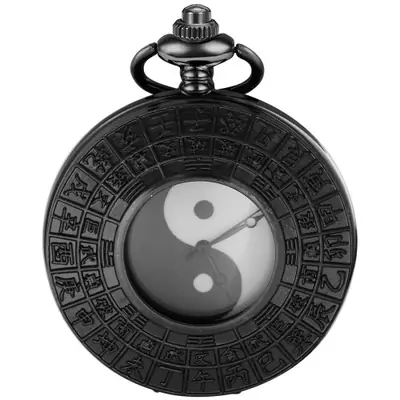 Image de Montre de Poche Quartz - Collier Pendentif Élégant