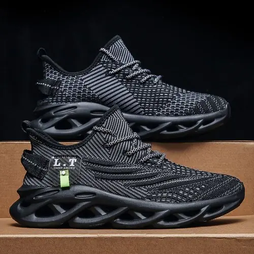 Image de Baskets Homme Respirantes & Légères - Noir