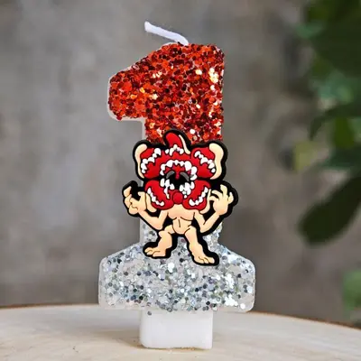 Image de Bougies Thème Stranger Things - Décoration Gâteau Anniversaire