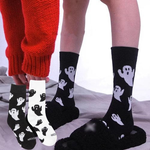 Image de Chaussettes Fantôme Halloween - Drôles & Chaudes