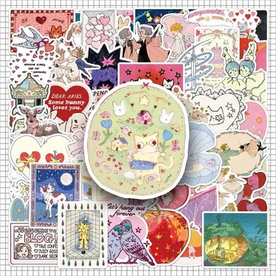 Image de Stickers Kawaii Fées & Graffiti - Déco Mignonne pour Tous les Objets