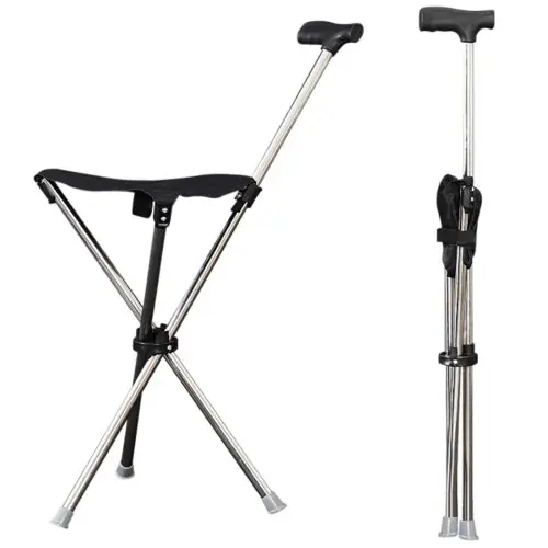 Image de Canne Tabouret Portable - Siège Pliant Léger pour Randonnée