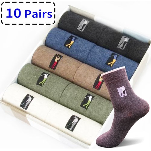 Image de Chaussettes Longues Homme - Style Golf & Confort Hiver