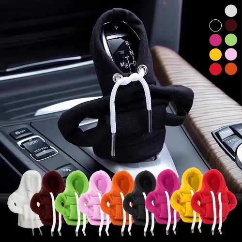 Afbeelding van Universele Versnellingspook Hoodie Cover – Stijlvolle Decoratie voor Handmatige en Automatische Versnellingshendel in Auto Interieur