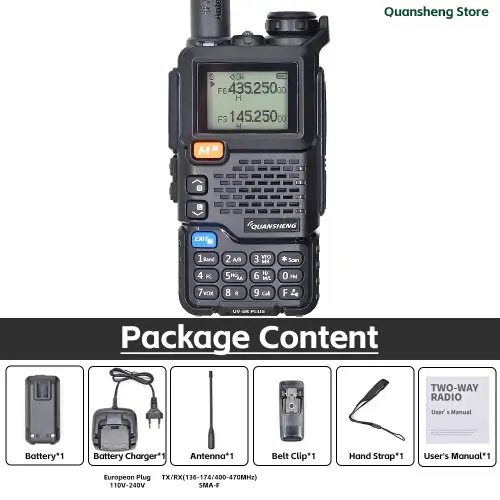 Image de Talkie-Walkie Quansheng UV-5R Plus - Radio Bidirectionnelle Longue Portée