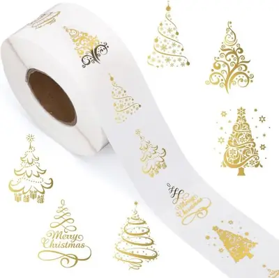 Image de Autocollants Noël Joyeux - 500 pcs